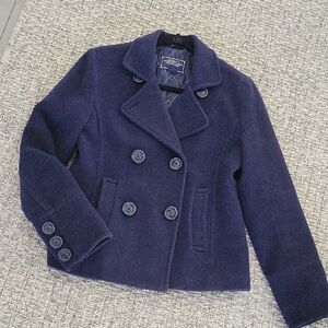 AMERICAN EAGLE NAVY PEACOAT XS/S
